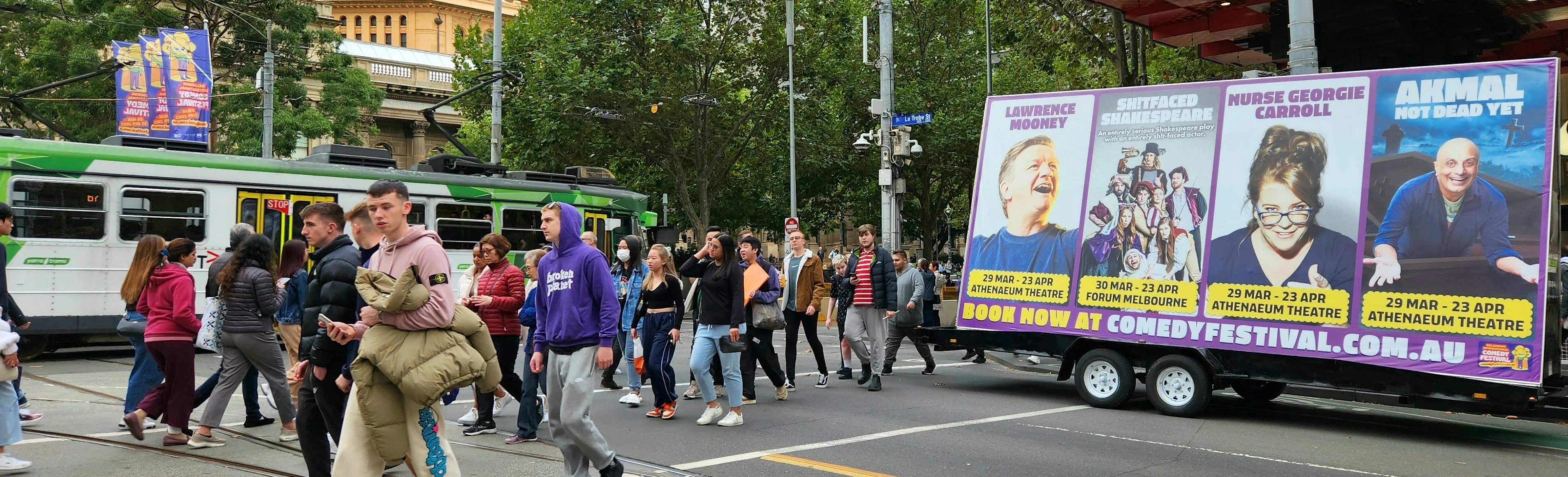 outdoor-advertising-melbourne outdoor advertising Melbourne mobile billboard trailer The Mobile Billboard Company