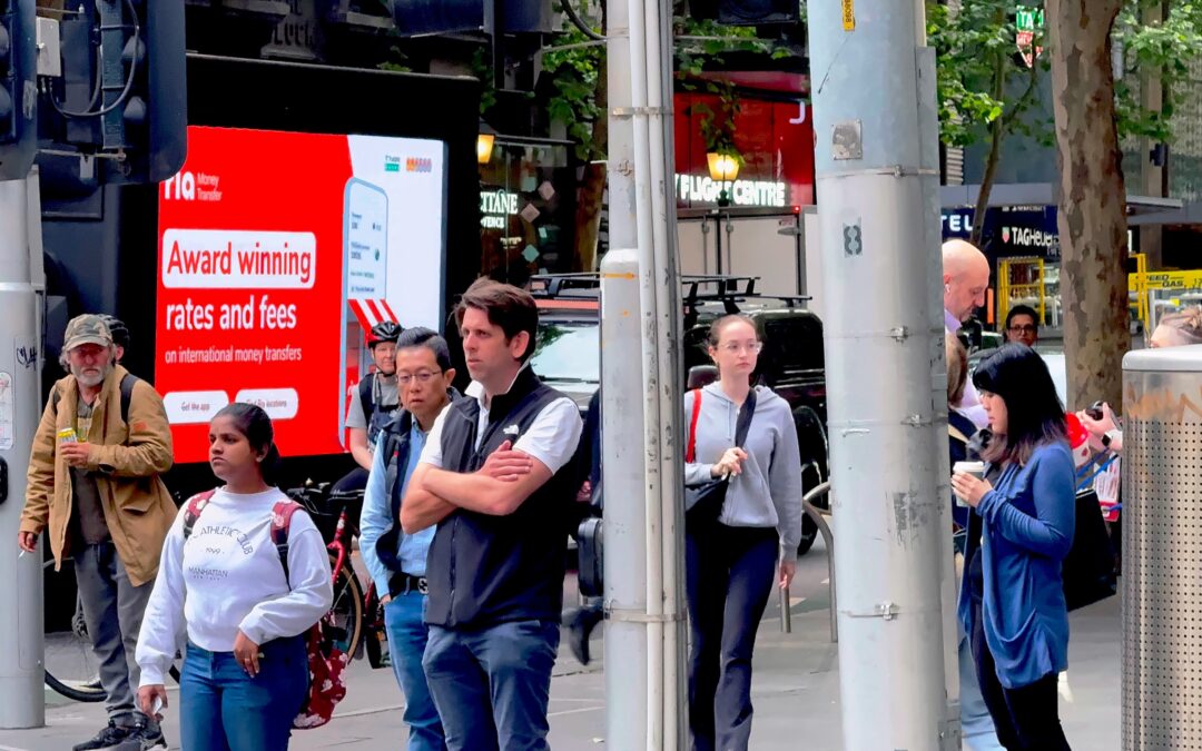 Mobile Billboards in a busy environment