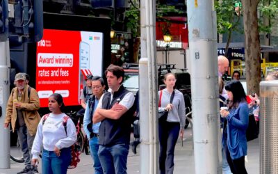 Mobile Billboards in a busy environment